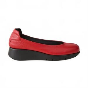 NEW SAYDO women's sonia slip -on shoes in plush red